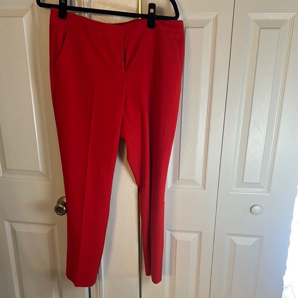 Vibrant Red Trousers